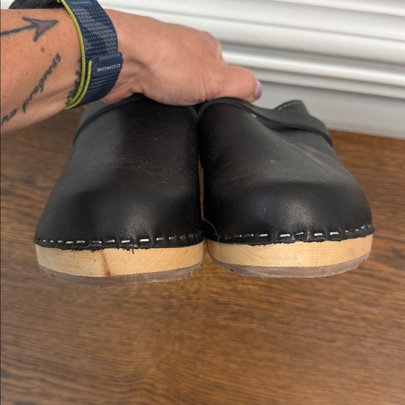 Lotta From Stockholm Black Leather Clogs Sz 42! - Picture 5 of 6